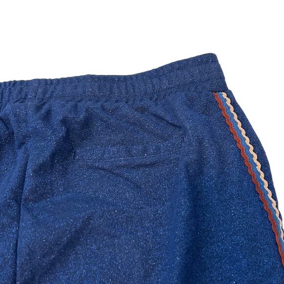 Scotch and Soda Blue Shimmery Jogger Pants Rick Rack Side Seam Kids Size 16 NWT - Picture 9 of 12
